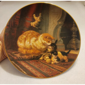 Bradex Kittens at Play by Henriette Ronner Collectible Plate w/ COA & Box #5895C